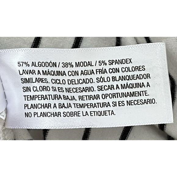 A New Day Black White Striped Crew Neck Cap Sleeve Maxi Dress Reg Size XS - Picture 5 of 6